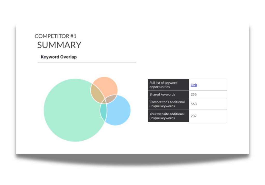 SEO Competitive Analysis